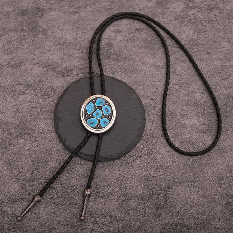 Country Embossed Bolo Tie Unisex Shirt Neck Tie Adult Rodeos Rope Tie Necklace