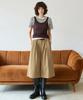 LEFTSEOUL Cotton Pintuck Bermuda Pants [Beige]