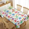 Floral Tablecloth Rectangular Little Fresh Aesthetic Decor For Kitchen Dining Room Picnic Travel Party