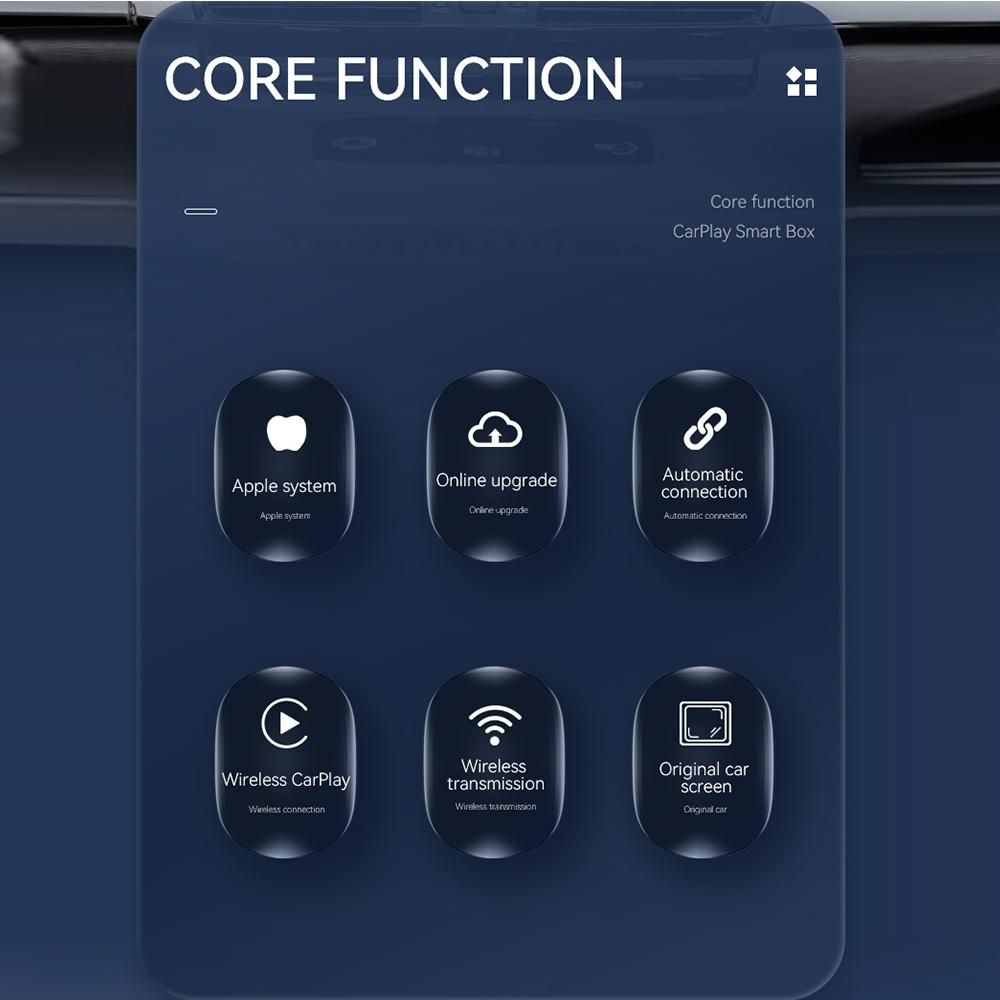 2in1 CarPlay & Android Auto Wireless Adapter Plug and Play Car Ai Box Car Wired To Wireless Dongle for VW Hyundai Toyota Honda