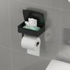 1PCS Stainless Steel WipeToilet Paper Holder - Bathroom Wall-Mounted No Drill Paper Towel Dispenser Rack for Toilet Bathrooms