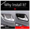 Car Inner Door Handle Bowl Frame Decoration Cover Trim For Nissan Kicks 2025 2026 ABS Black / Carbon Fiber Accessories Interior