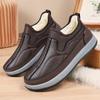 2025 Cotton Shoes Men's Winter Outdoor Casual Warm Slip-On Boots Plush Lined Comfortable Shoes Men Boots