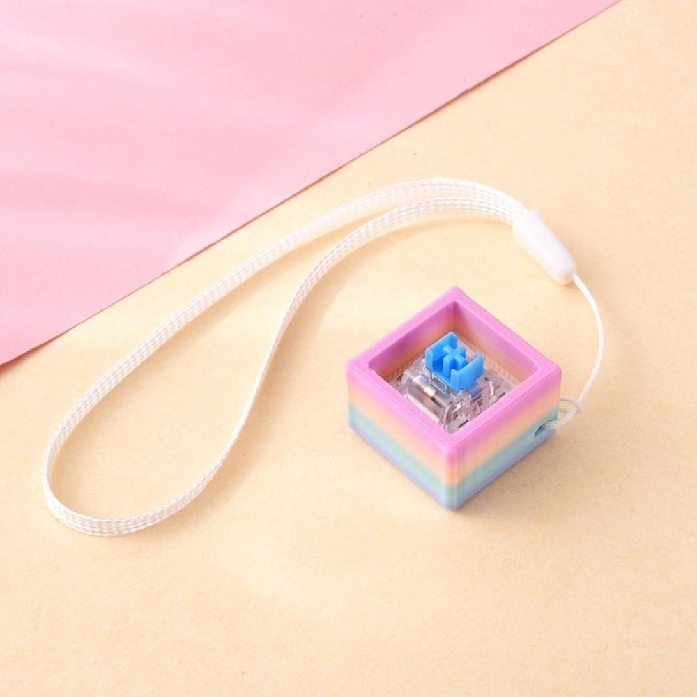 Rainbow Gradient Mechanical Keyboard Switch Tester Blue Mechanical Switches Desk Display