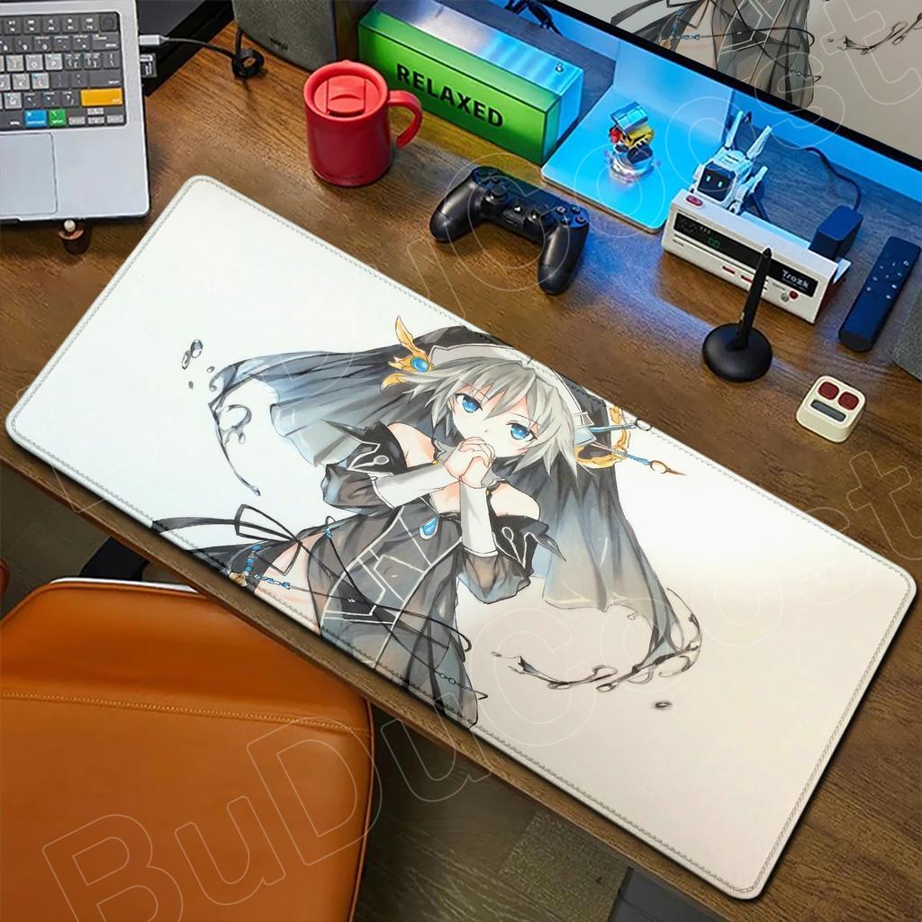 HD Cute Girl Large Mousepad Anime Date A Live Mouse Pad Laptop Gaming Accessories Keyboard Desktop Tokisaki Kurumi Toka Yatogami