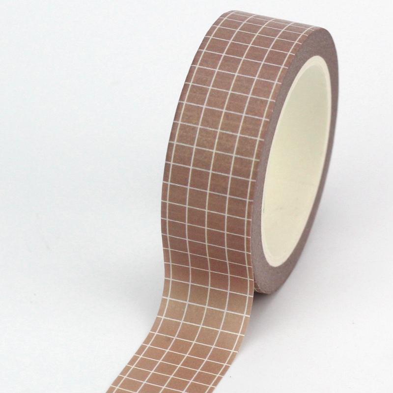 

NEW 1PC 10M Decor Cute More Pastel Colours Grid and Pure Color Washi Tape Set for Diary Scrapbooking Masking Tape Stationery