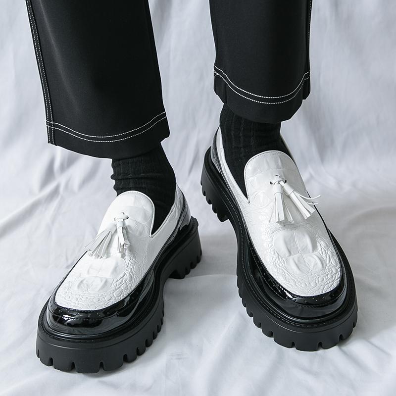 New Luxury Designer Men's Tassels Loafter Height Increasing Casual Shoes Male Walking Sneakers Tenis Masculino Zapatos Hombre