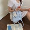 Spring and Summer New Fashion Trend Shoulder Messenger Bag Girls Commuter Leisure Backpack Multi-purpose Double Shoulder Small Schoolbag