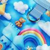 Spring and summer pet clothes, cat and dog clothing, vest cartoon three-dimensional printing, more breathable than a bear