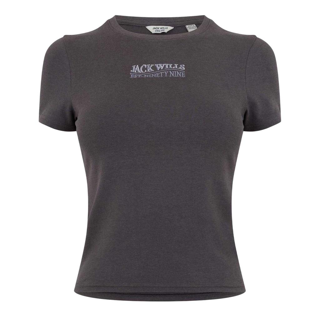 Jack Wills Womens/Ladies Embroidered Cropped T-Shirt