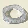 Accessories, exaggerated round resin glitter bracelets, transparent bracelets wholesale