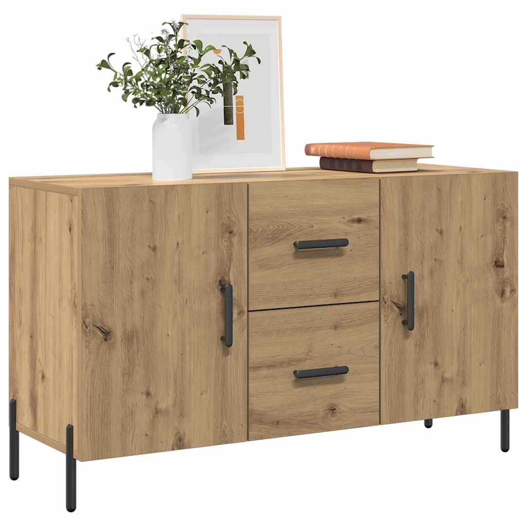Vidaxl Komoda, Dąb Artisan, 100X36X60 Cm, Materiał Drewnopochodny