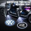 2pcs HD Door Welcome Light LED Door Light Projector For Volkswagen Rline Bora Golf 4 5 Passat Polo Mk5 Tiguan Jetta Scirocco B6