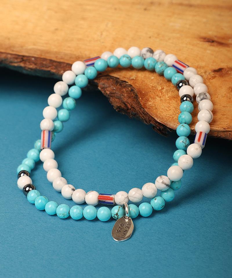 Aekki Turquoise Gemstone Bracelet Set