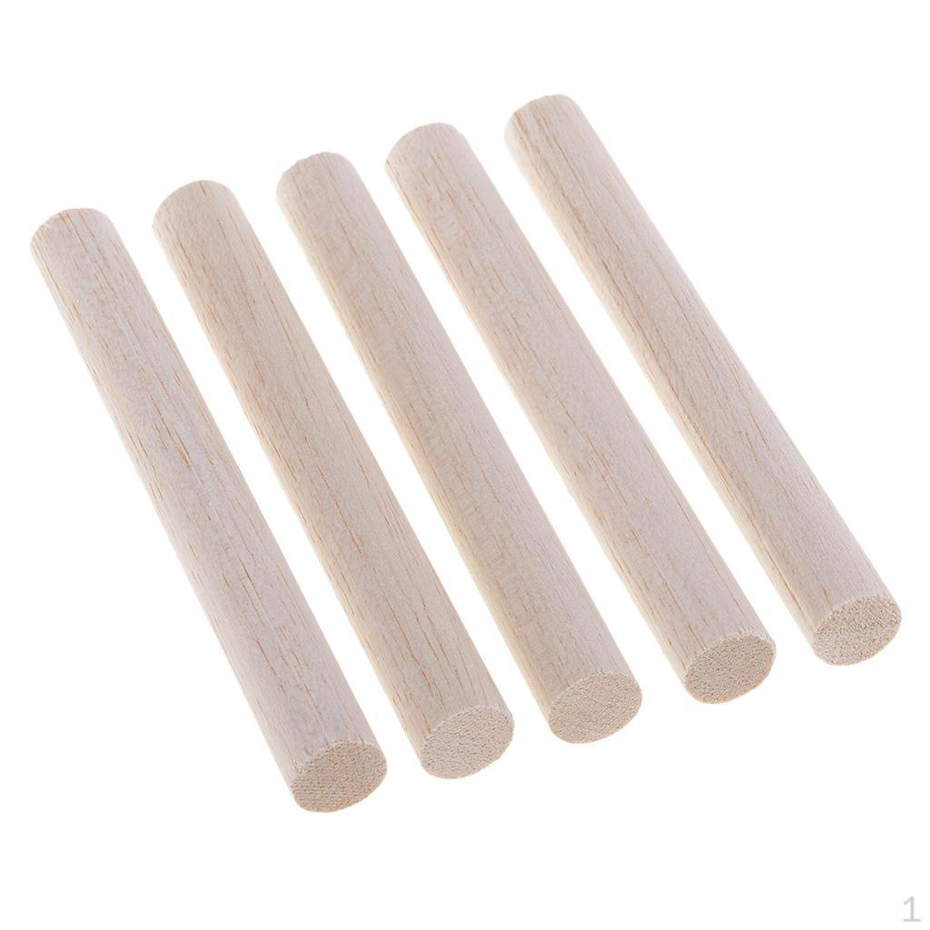 Wood Unfinished BBalsa Dowel Rods Craft Sticks Projects