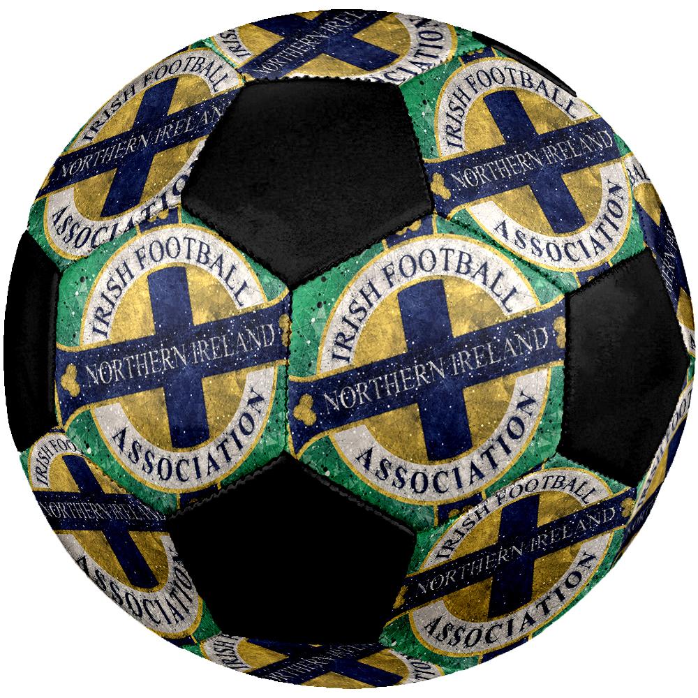 SIZE 5 Northern Ireland National Football Team Soccer Ball Colorful All Ages Machine Stitched PVC Competition Ready Durable High-Bounce