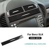 Voor Mercedes Benz SLK R171 2004 2005 2006 2007 2008 2009 2010 Centrale Luchtuitlaat Accessoires Echte Zachte Koolstofvezel Siersticker