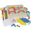 Montessori Shape-Changing Pegboard Puzzle for Kids