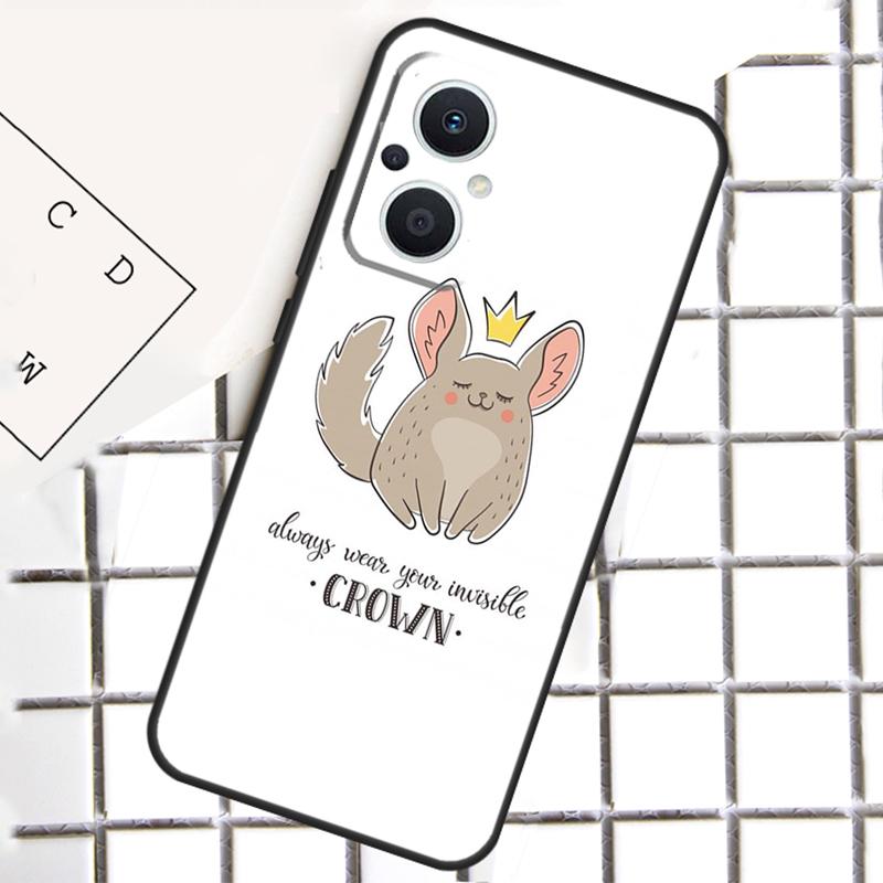 Cartoon Chinchilla Phone Case For OPPO Reno 12F 12 13 11 14 F 10 Pro 8T 7 8 Lite OPPO Find X8 X6 X5 Pro Cover