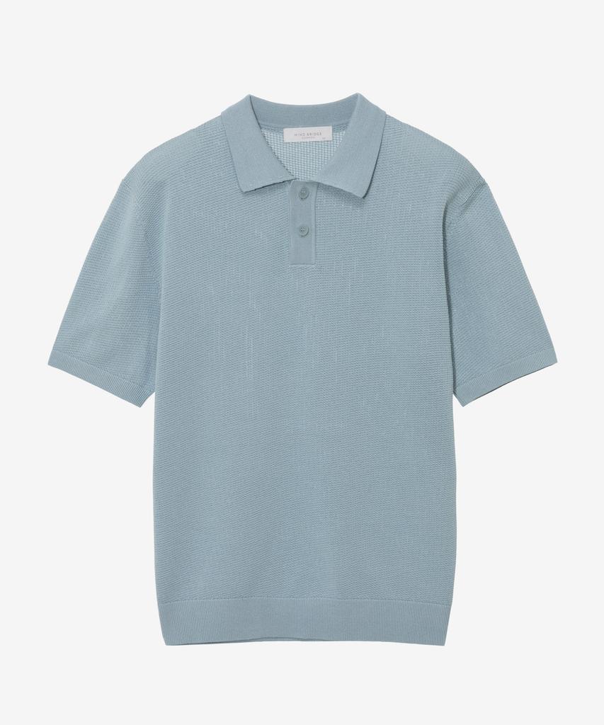 MINDBRIDGE Texture Modified Collar Short Sleeve Knit - 3 Colors