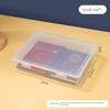 A4 Document Storage Box, Transparent Desktop File Organizer, Household Instruction Manual and Certificate Holder, Storage Solution