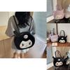 Kuromi Cute Girls Summer Backpack With Macaron Color Pu Material For Daily Use