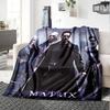 1pc Keanu Reeves Laurence Fishburne Flannel Blanket Soft Warm Throw for Home, Office, Travel, All-Season Cozy Bedding GiftL1121