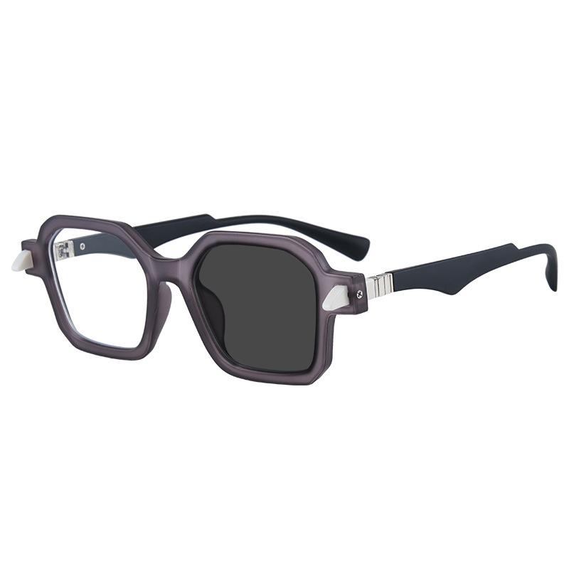 Square Oversized Photochromic Anti Blue Light Reading Glasses Women Men Wide Arms Eyeglasses Presbyopia Reading Glasses+0 To 6.0