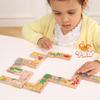 Animal Cognition Wooden Domino Puzzle - Educational Jigsaw for Children