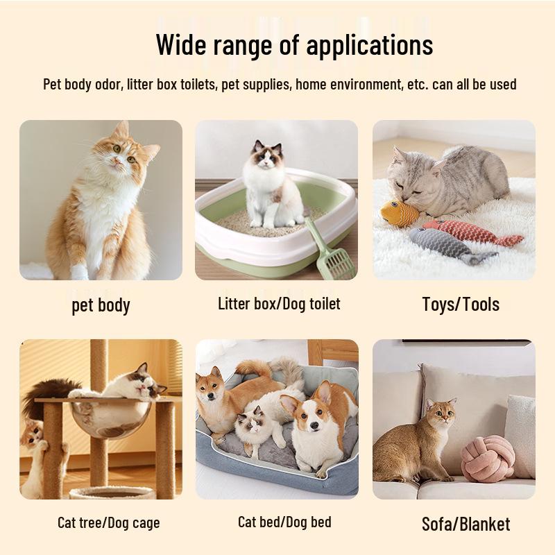 Biological Enzyme Pet Deodorizer Spray for Dog and Cat Urine Odor Removal - Free Shipping
