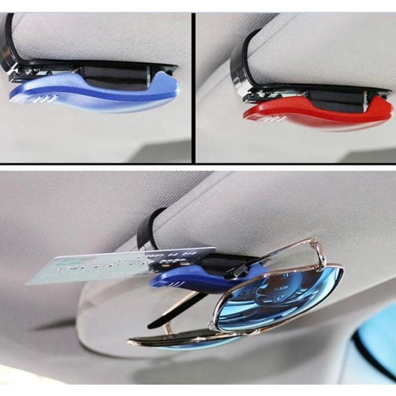 2Pcs/1Pcs Car Glasses Ticket Clip Auto Vehicle Card Ticket Holder Pen Clip