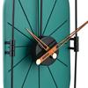 MUYIKA Senator Green Decorative Hand Made Colorful Silent Mechanism 77x29 Cm Wall Clock