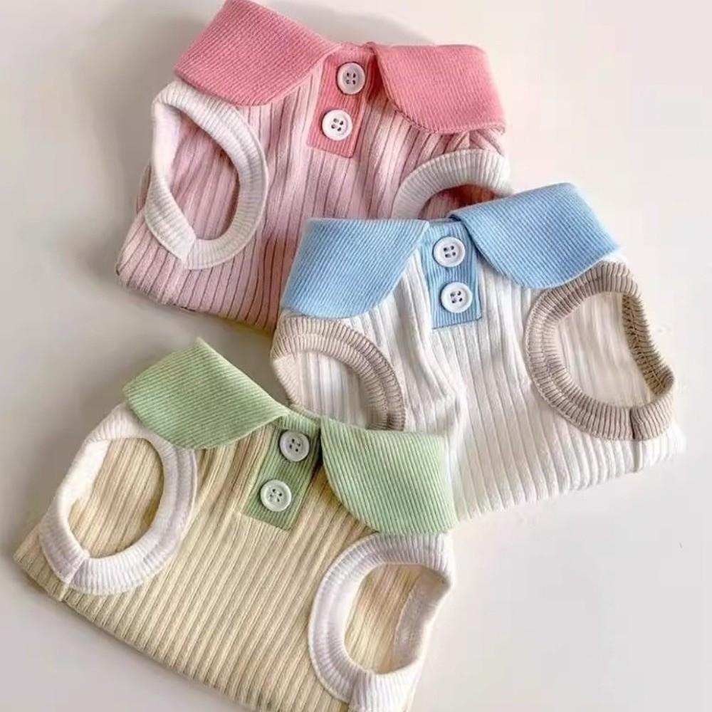 Breathable Puppy T-shirt Soft Pet Collar Vest Pet Shirts Apparel Pet Two Leg Clothes Pet Wear