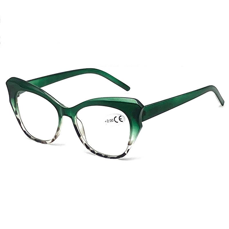 New Cat Eye Presbyopia Glasses Fashion Middle Aged And Elderly Polygonal Anti Blue Light Presbyopia Glasses TY613