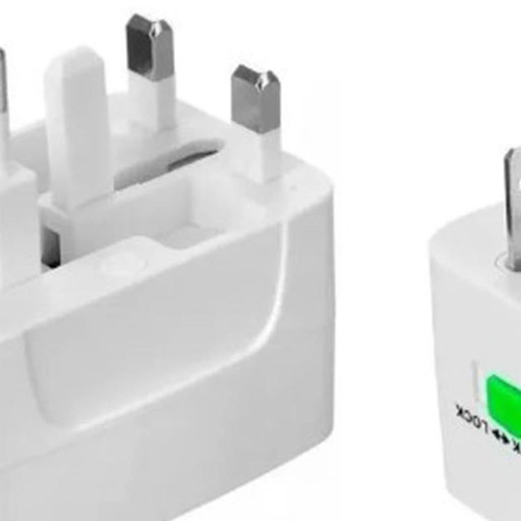 2PCS Power Conversion Plug ABS Housing Worldwide 1300W Power Charger Converter for Travel