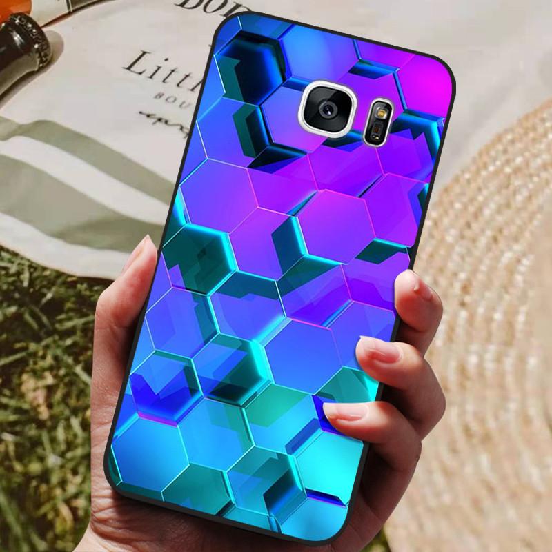 For Samsung Galaxy S7 Edge Silicone Case Cute Pattern Soft TPU Phone Cover For Samsung Galaxy S6 S7 S 7 Edge Back Cover Bumper