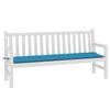 VidaXL Coussin de banc de jardin bleu 180x50x3 cm tissu oxford 43204