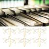 100Pcs Electroplating Metal Large Cute Paperclips Gold Jumbo Wide Clips  Document Organization
