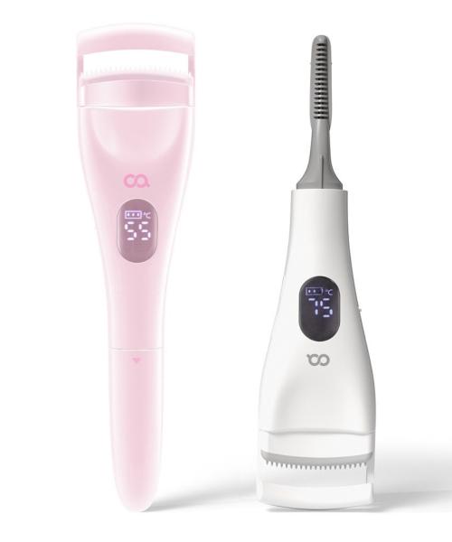 2-in-1 Dual Heating Eyelash Curler White A00967