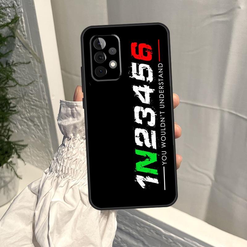 1N23456 Motorcycle Case For Samsung Galaxy A52S A06 A16 A26 A36 A56 A55 A35 A15 A53 A32 A33 A13 A14 A34 A54 A17