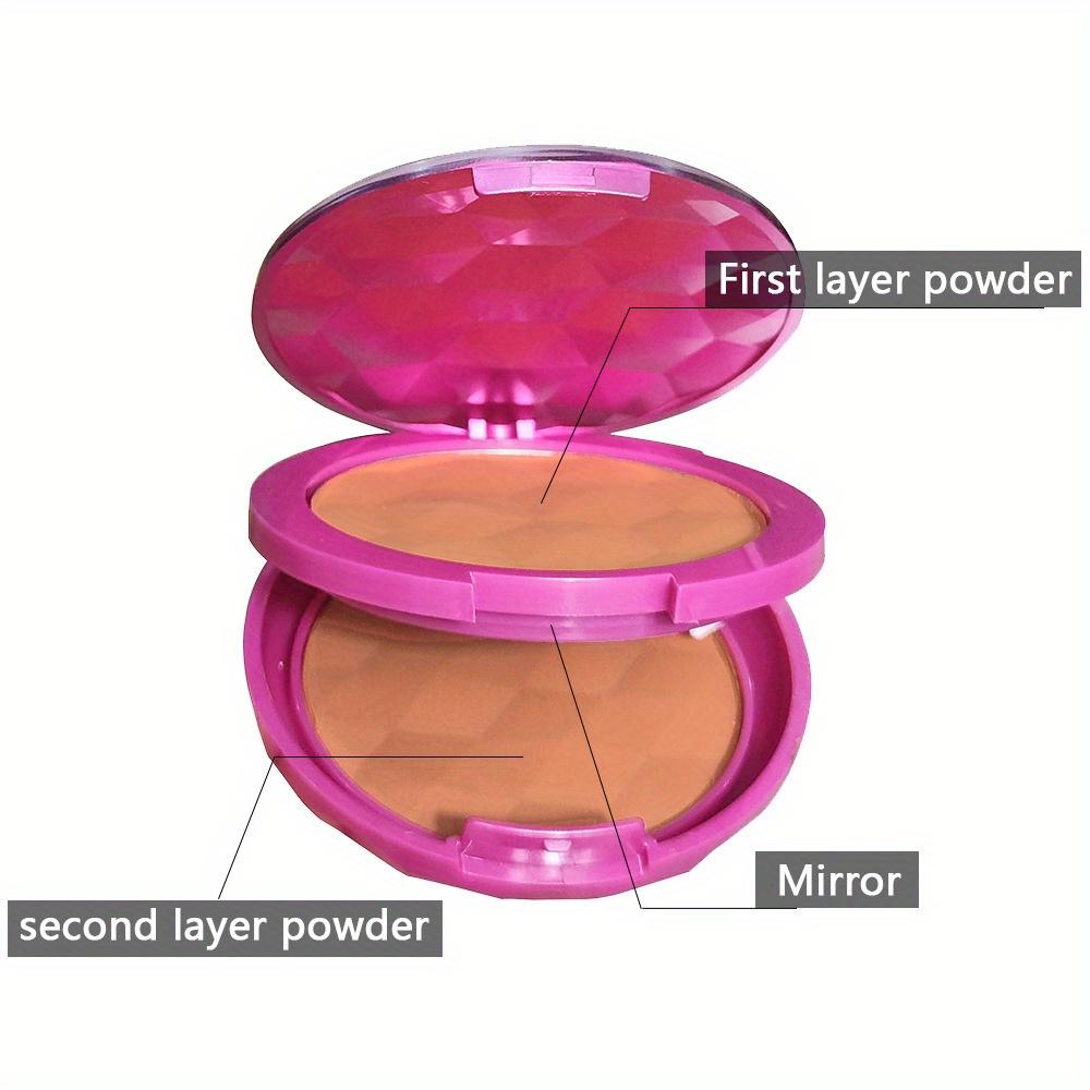 3 barevný dvouvrstvý bronzující pudr 2 v 1 voděodolný a potu odolný konturovací pudr Nose Shadow Powder Long Lasting Oil Control Shadow Powder