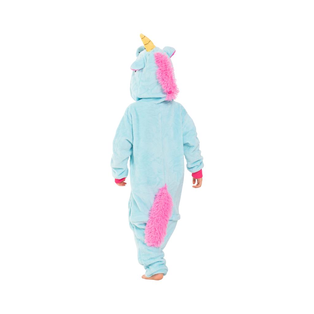 Piżama dla dzieci dziecięca kigurumi onesie kostium pegaz niebieski 115-125