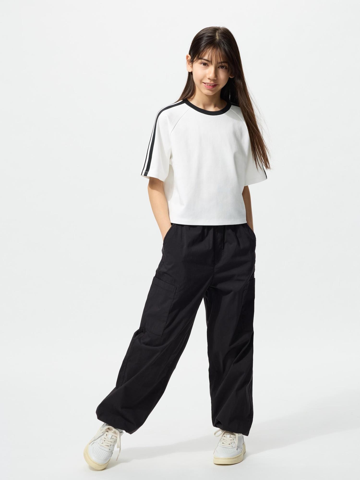 

Uniqlo Футболка Airism CoTTon Crop для девочек 01 OFF WHITE/KIDS 100