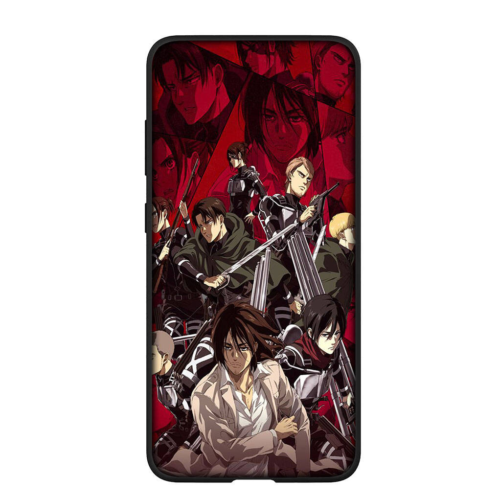 Case for I17 16 15 Xiaomi Poco F8 F7 F6 X7 X6 M8 C85 C75 C71 Redmi Note 14 13 12 11 Pro Max A3 A4 14C 13C 15C Eren Jaeger Anime Levi Attack On Titan