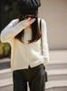 Korean Style V-neck Wool Knit Cardigan for Women - Autumn & Winter Fashion Sweater