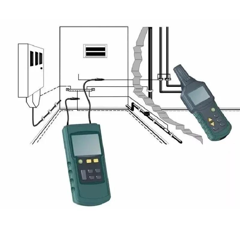 MS6818 Cable Metal Pipe Finder Underground Tester Short Circuit Interruption Detection 30-400V AC/DC Professional Cable Locator