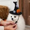 huaqianguhh Halloween Dog Hat, Adjustable Cat Witch Pumpkin Bat Cobweb Pet Hat for Small Medium Dogs Cats Holiday Costume Photo Prop