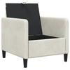 Cream Storage Sofa 72 x 78 x 87 cm Polyester