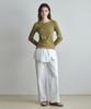 Wednesday Oasis For Woman Soft Wave Crop T-Shirt_Olive(W26Tp12)