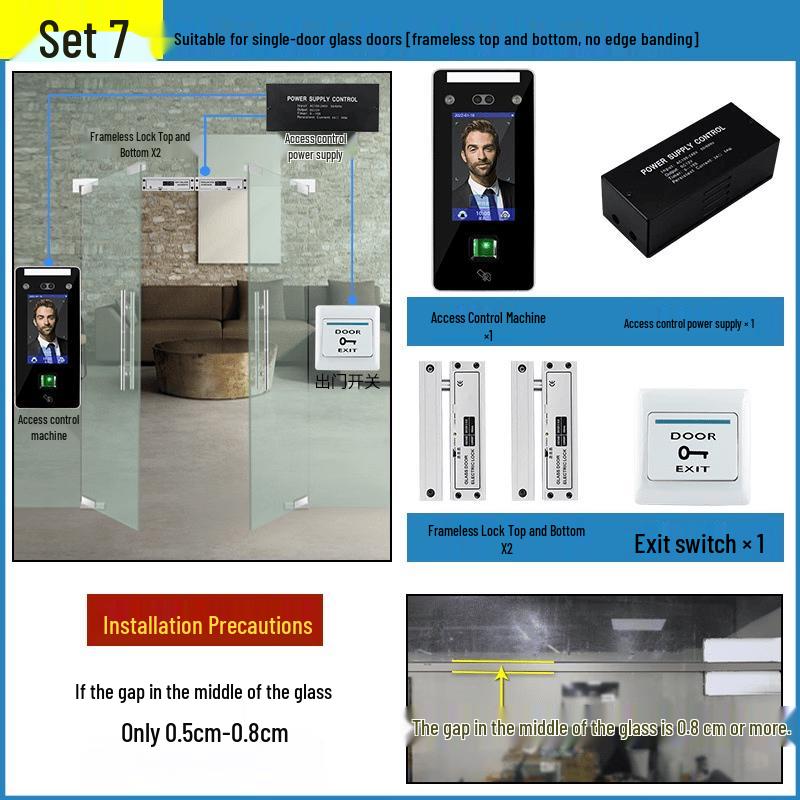 

Dynamic Facial Recognition Access & Attendance Terminal CN plug (adapter included)